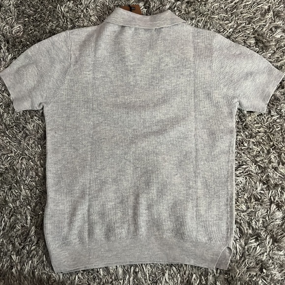 Gentle Herd Short-Sleeve Pure Cashmere Polo - Picture 10 of 12